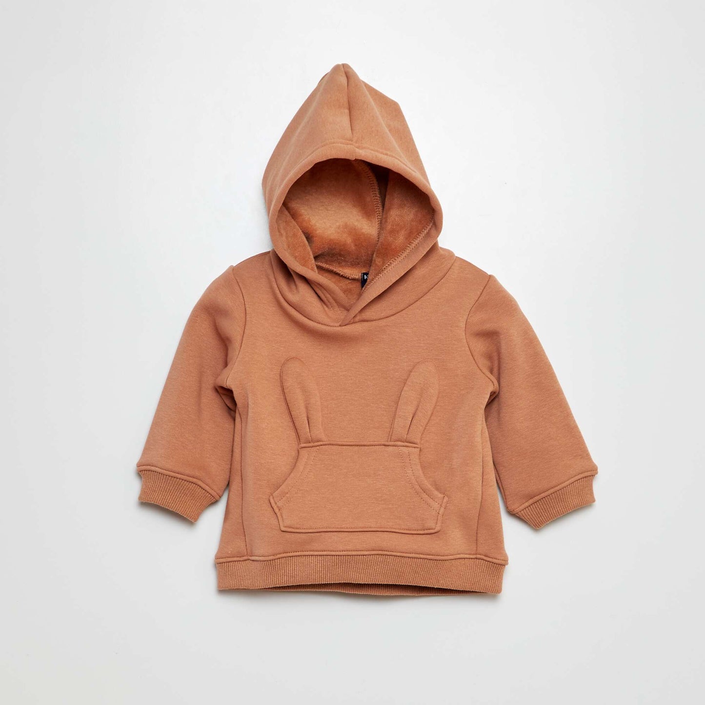 Embellished hoodie BROWN