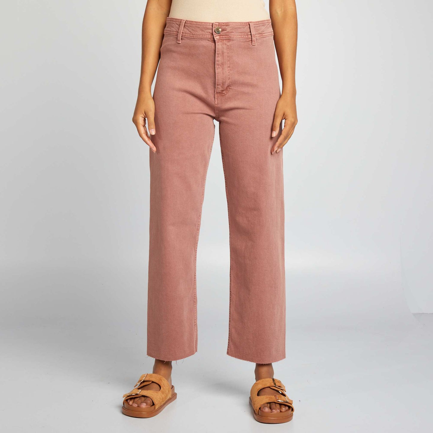 Straight wide-leg trousers - L28 PINK