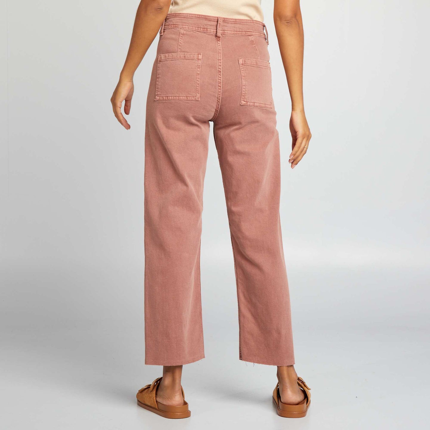 Straight wide-leg trousers - L28 PINK