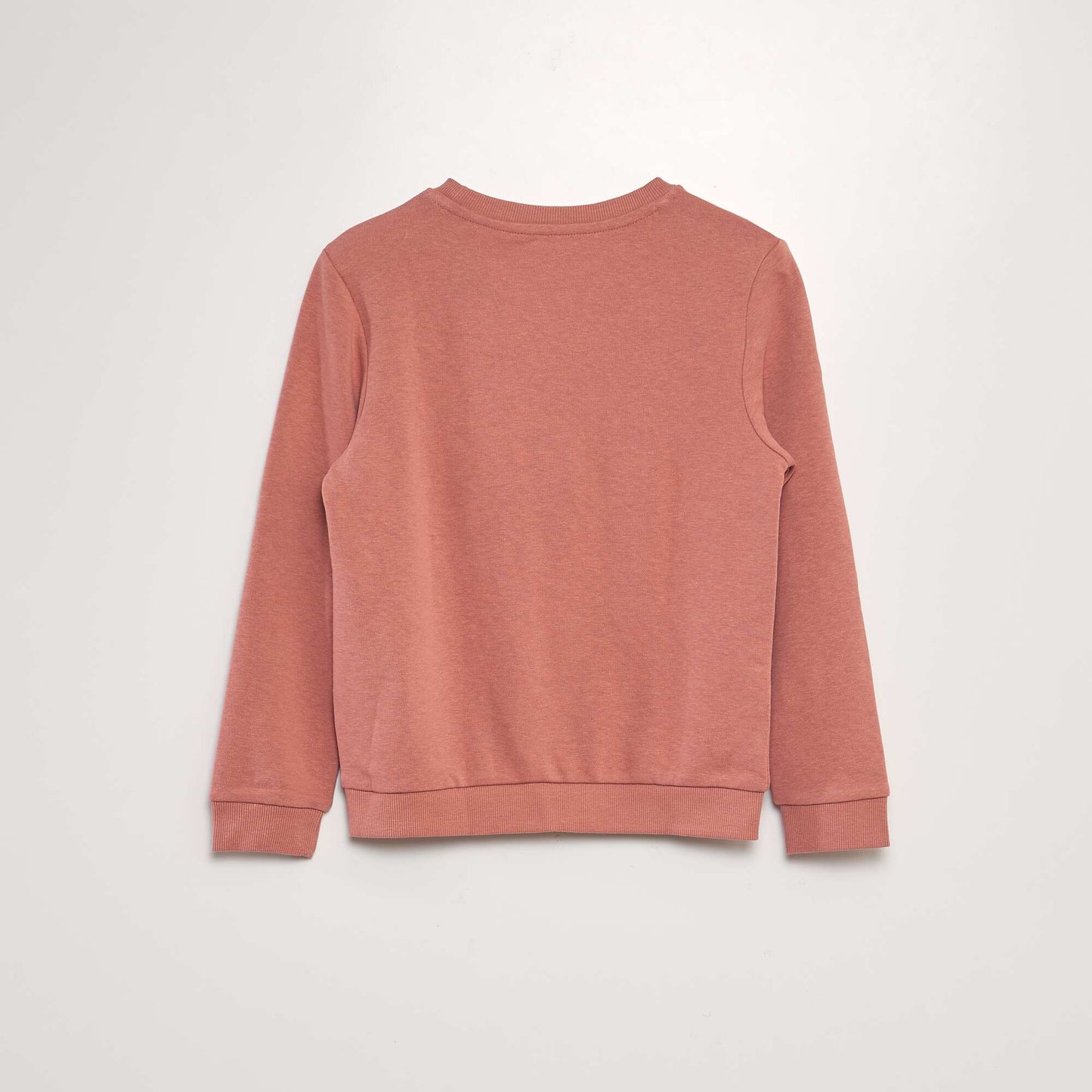 Sweatshirt with round neck PINK