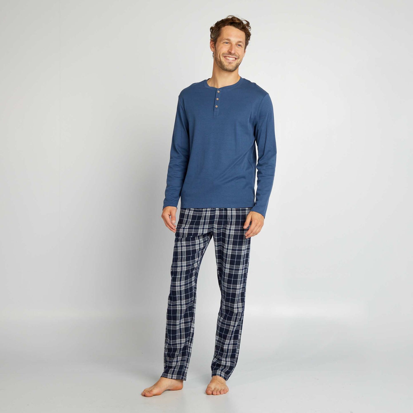 Long pyjamas - 2-piece set BLUE