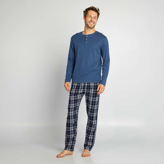 Long pyjamas - 2-piece set BLUE