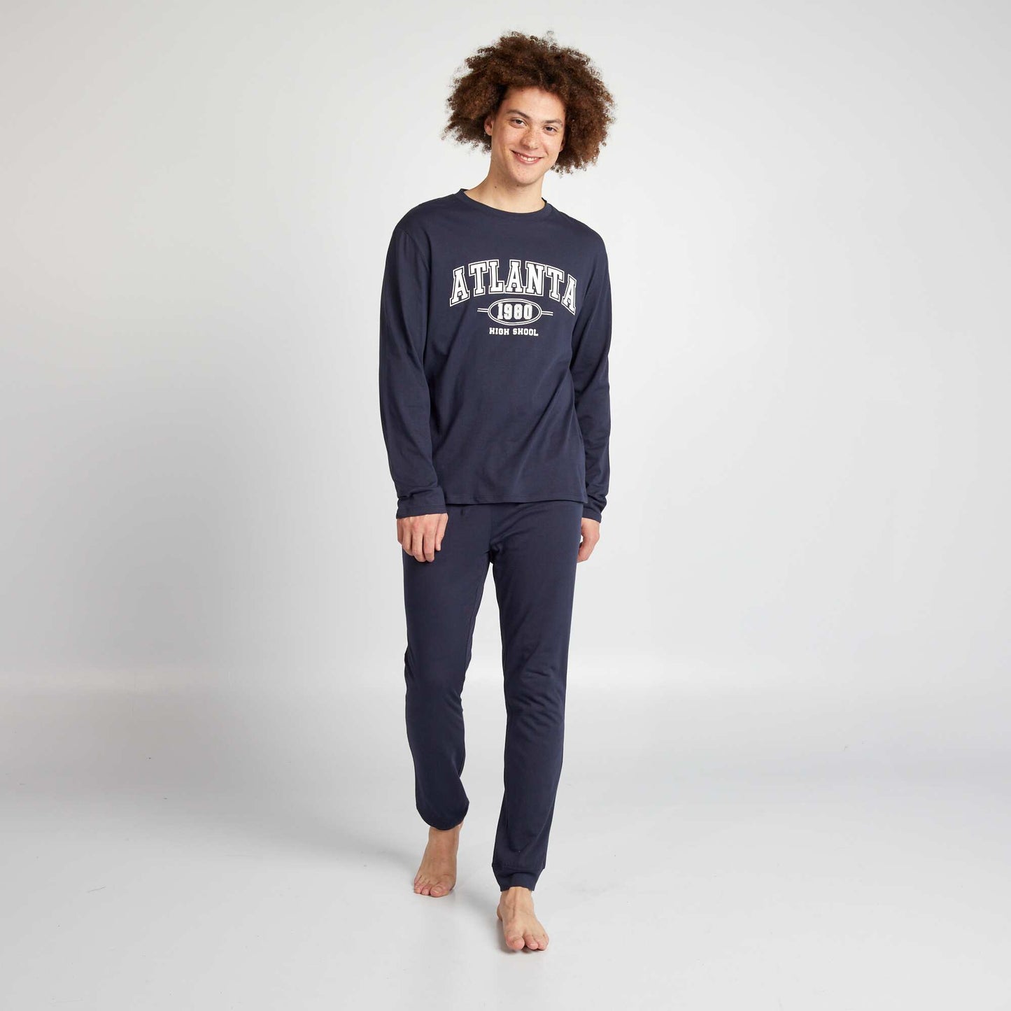 T-shirt + trousers pyjama set - 2-piece set BLUE