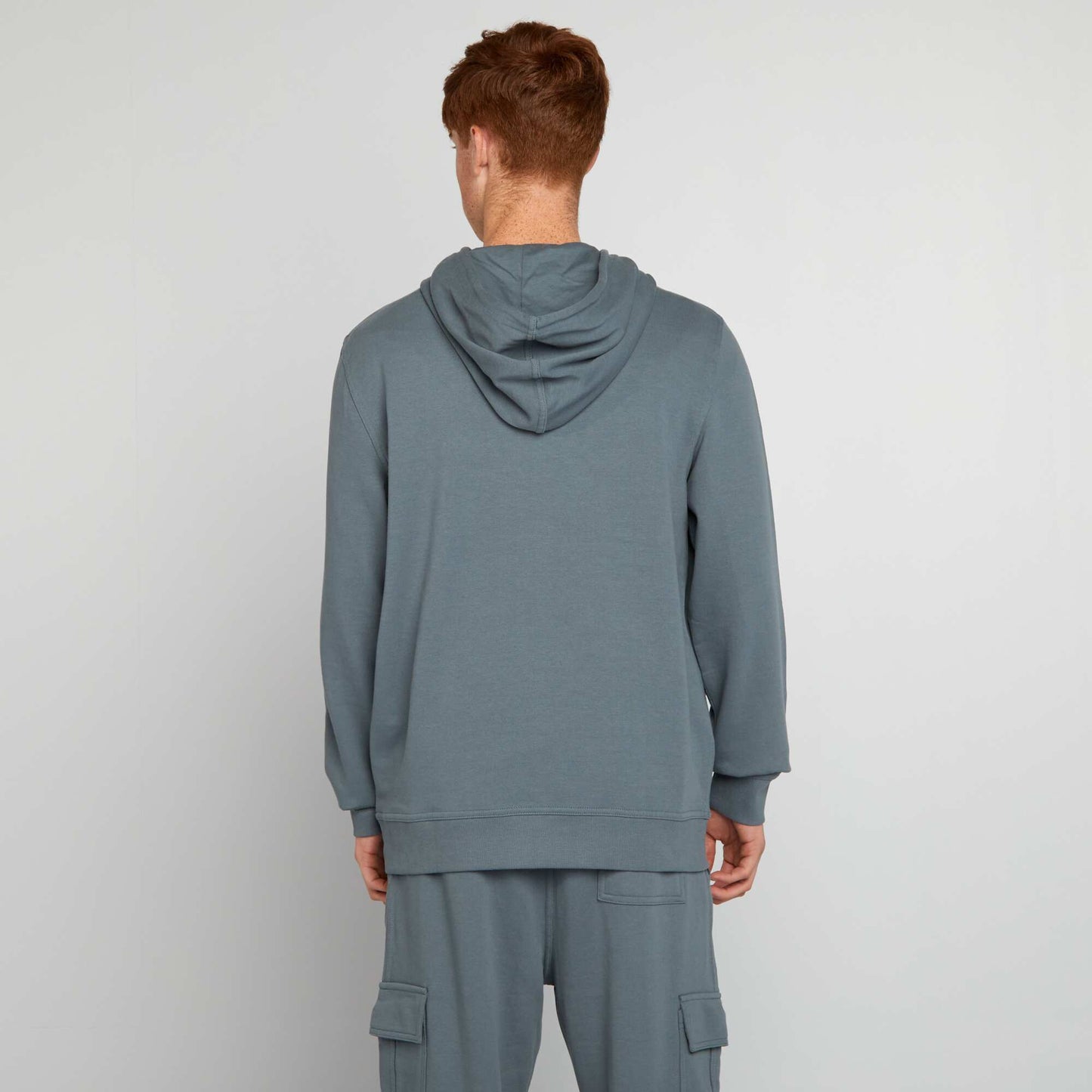 Lightweight sweatshirt fabric hoodie GREY