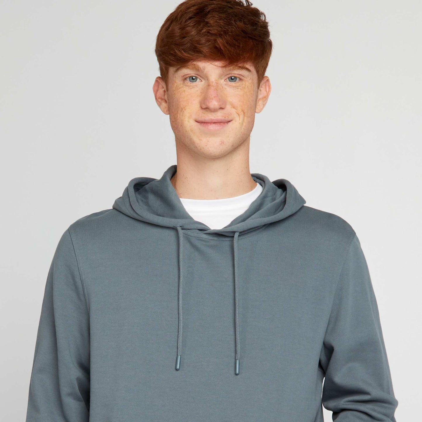 Lightweight sweatshirt fabric hoodie GREY