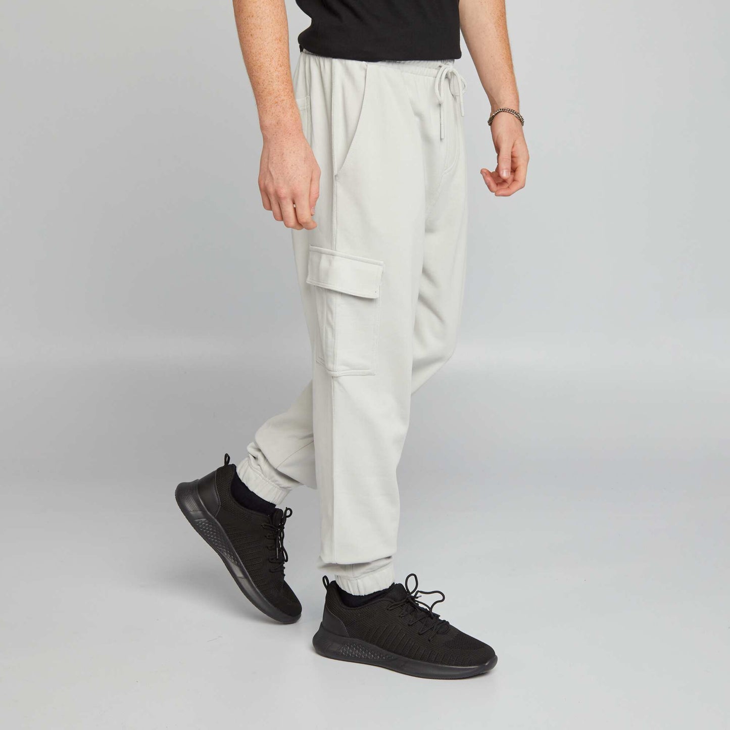 Joggers with side pockets GREY