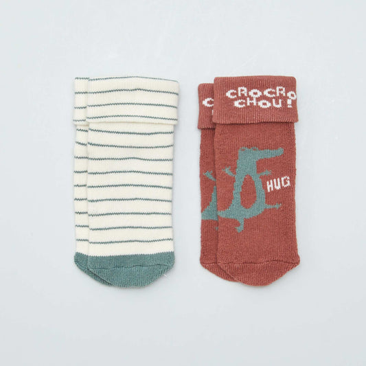 Pack of 2 pairs of socks GREEN