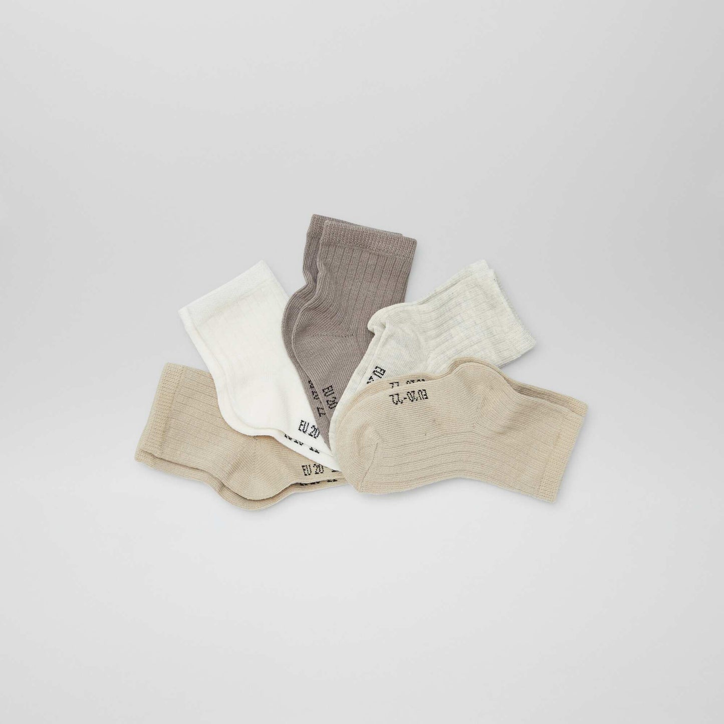 Pack of 3 pairs of socks BEIGE