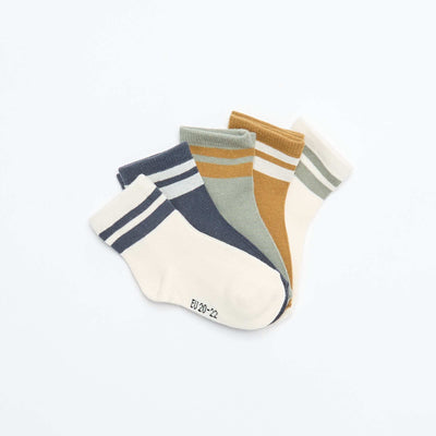 Pack of 5 pairs of stretch knit socks GREEN