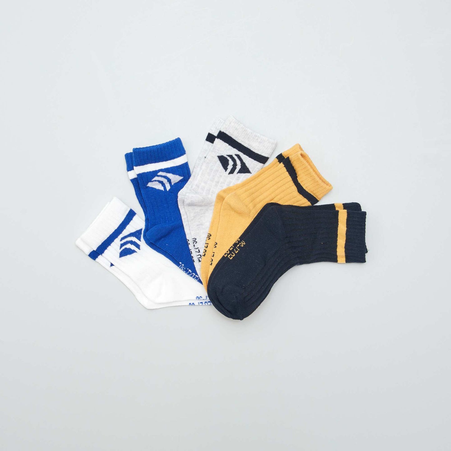 Pack of 5 pairs of fun socks BLUE