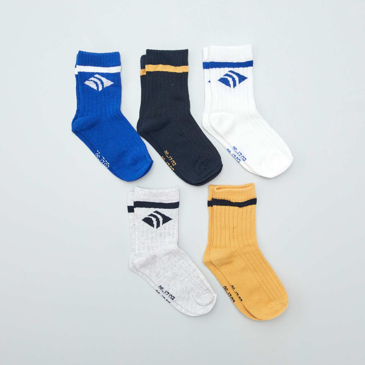 Pack of 5 pairs of fun socks BLUE