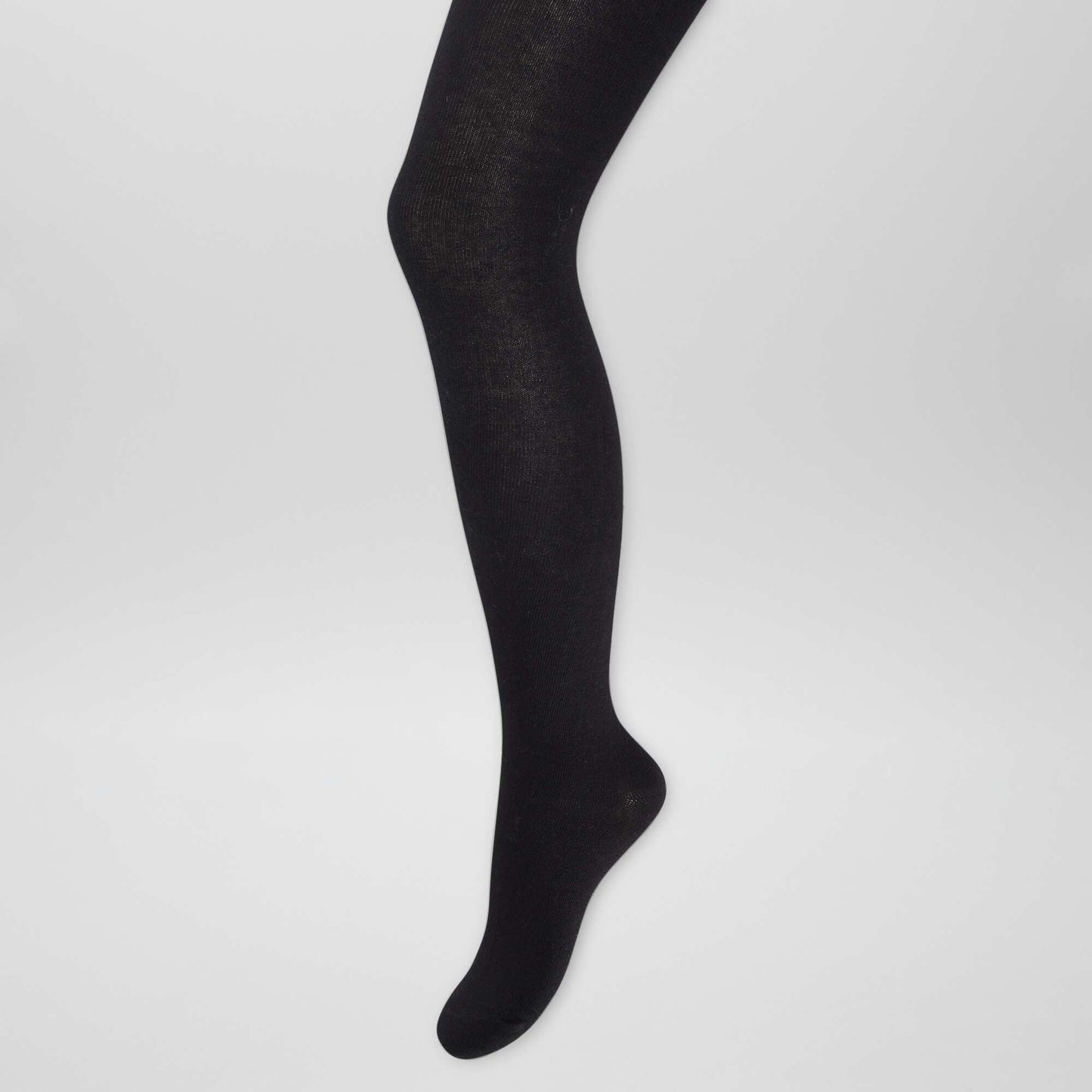 Pack of 2 pairs of warm tights BLACK