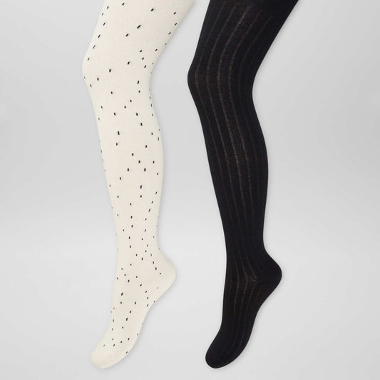 Pack of warm tights BLACK