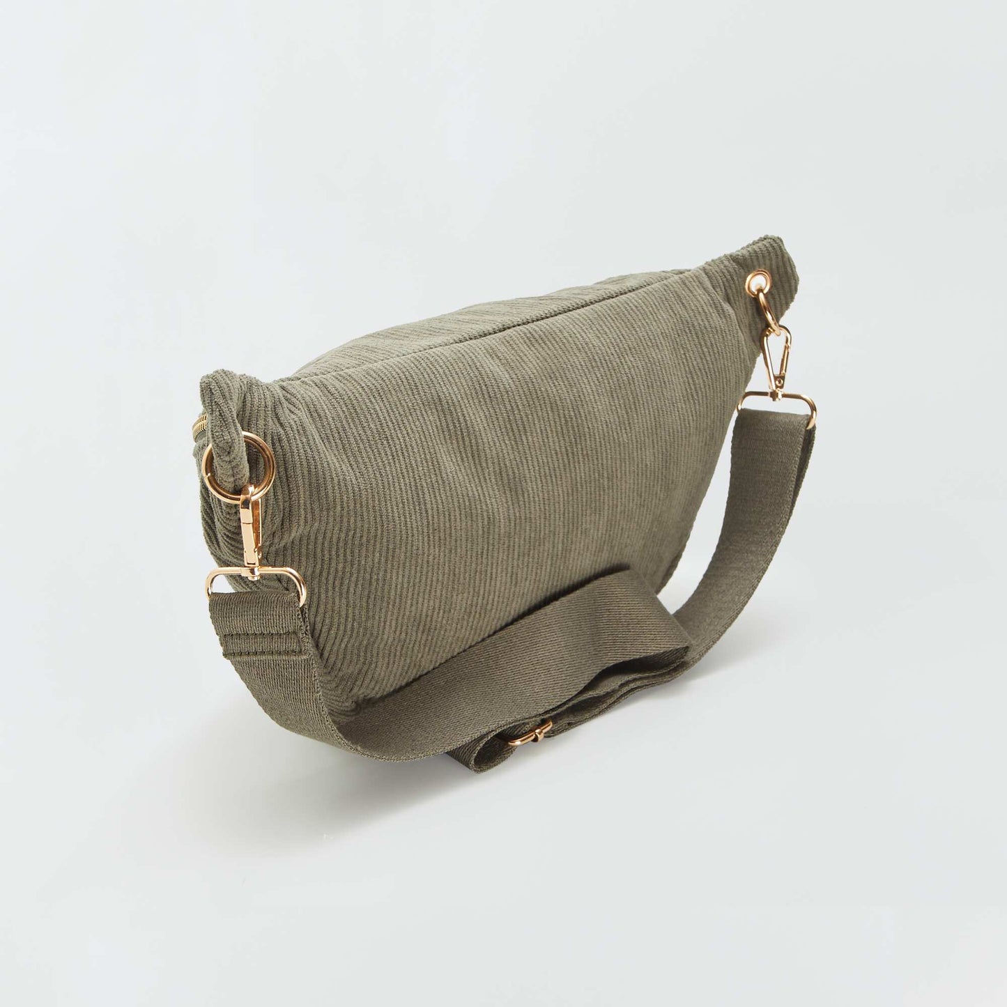 Corduroy waist bag GREEN