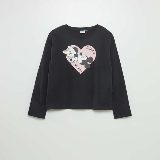 'Disney' 'Minnie' T-shirt with long sleeves BLACK