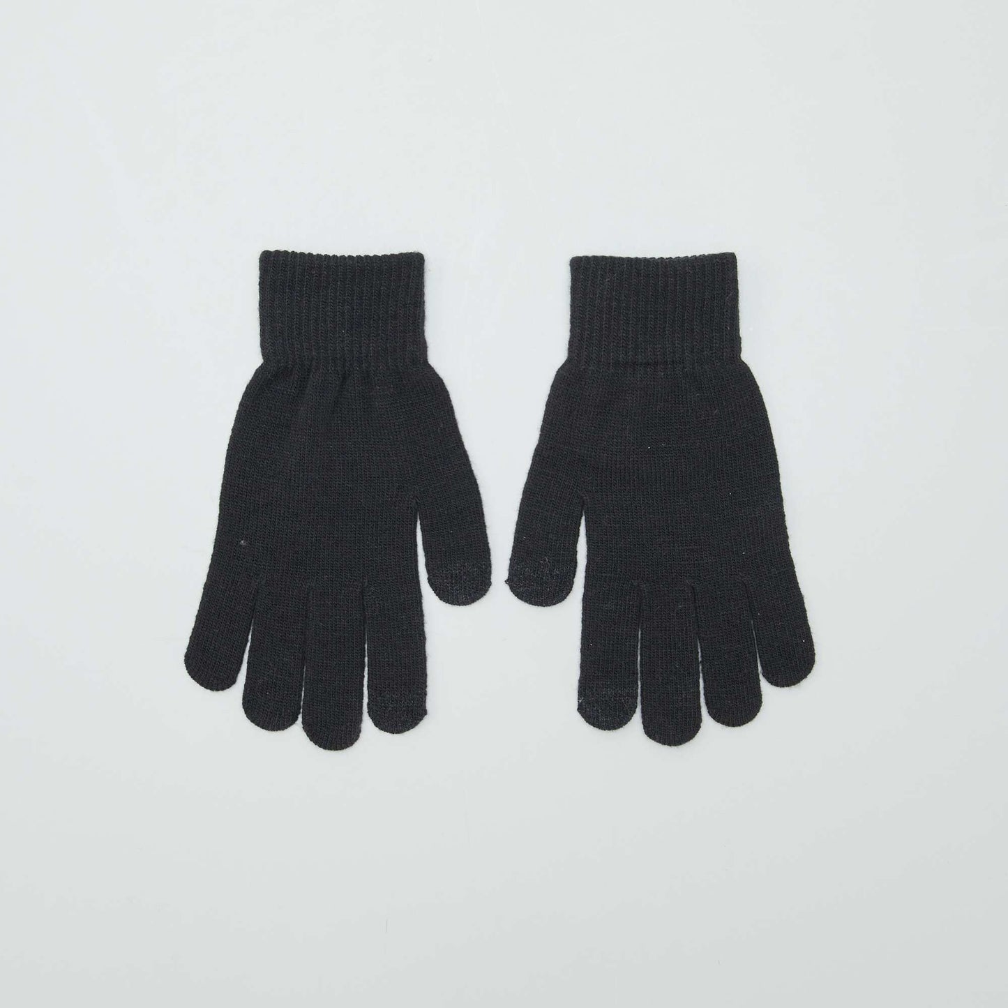 Pack of 2 pairs of gloves BLACK