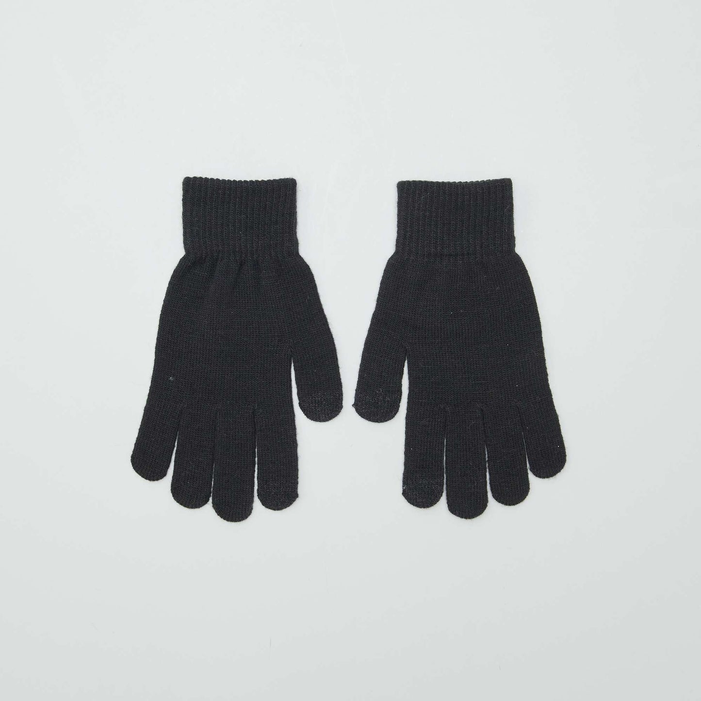 Pack of 2 pairs of gloves BLACK