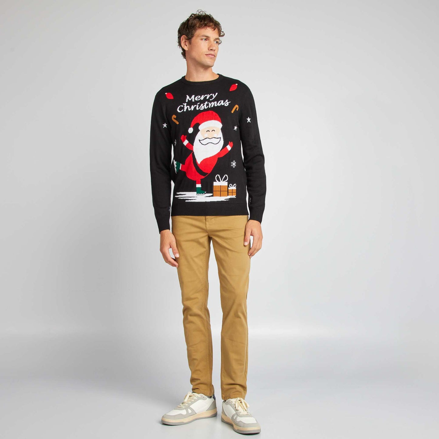 Fun Christmas jumper BLACK