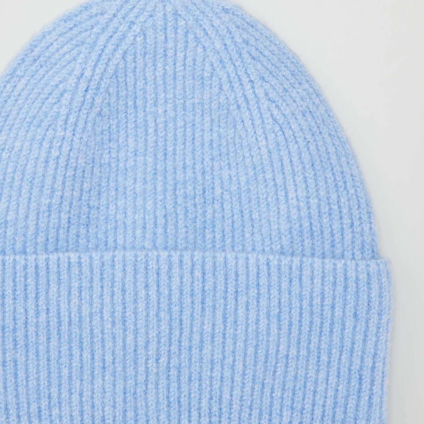 Cuffed knit beanie BLUE