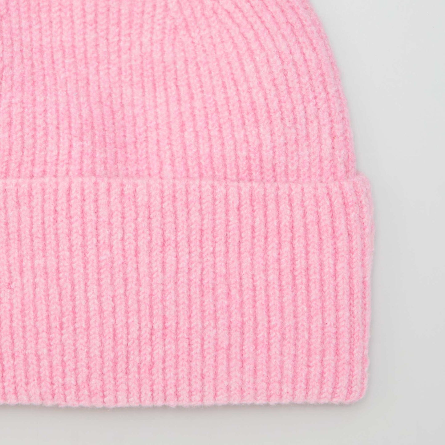 Cuffed knit beanie PINK