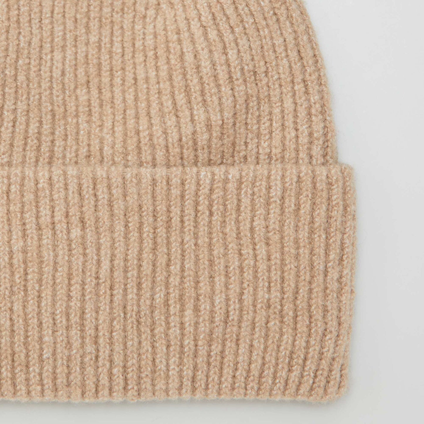 Cuffed knit beanie BROWN