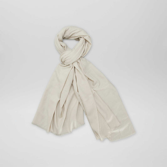 Plain scarf beige