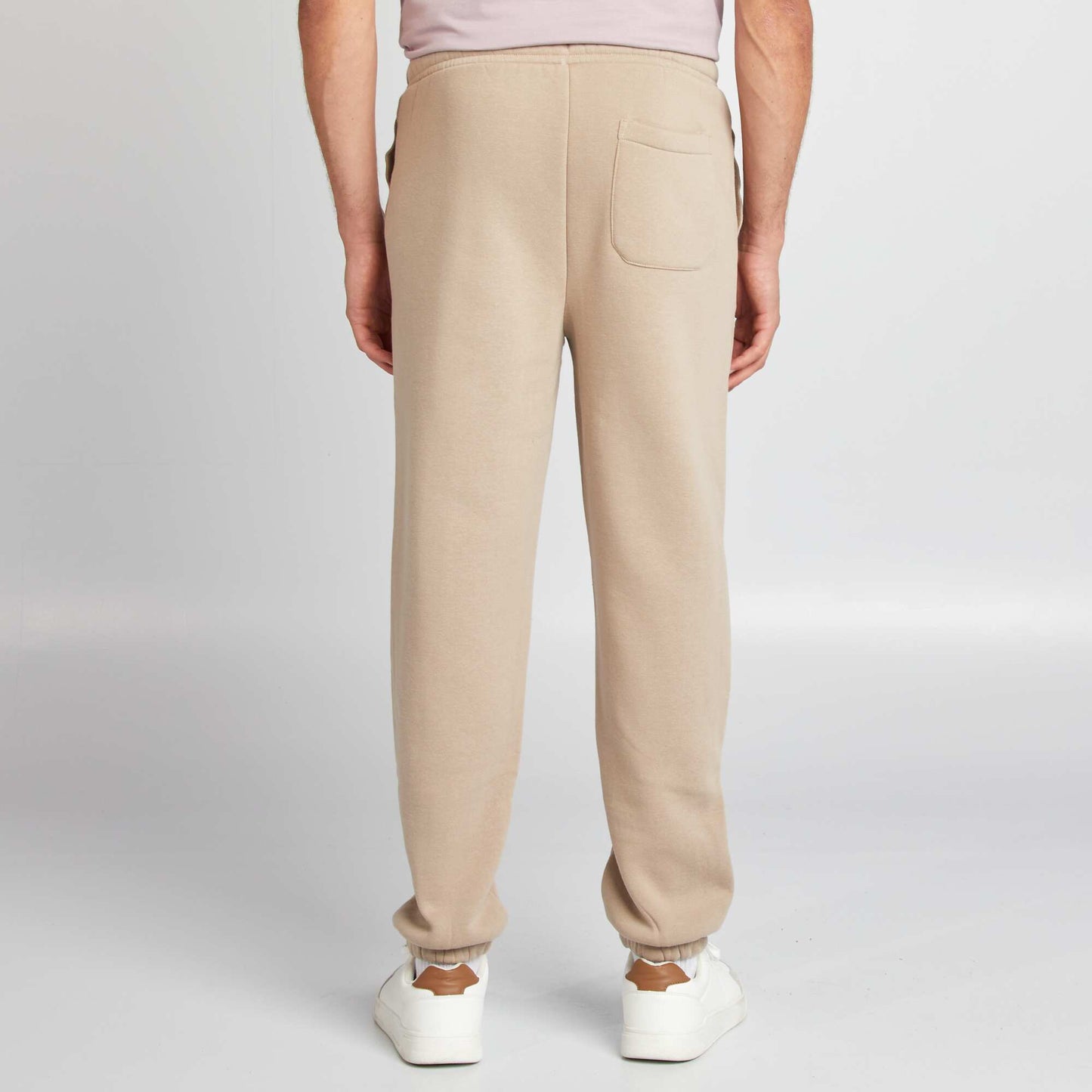 Plain regular joggers beige