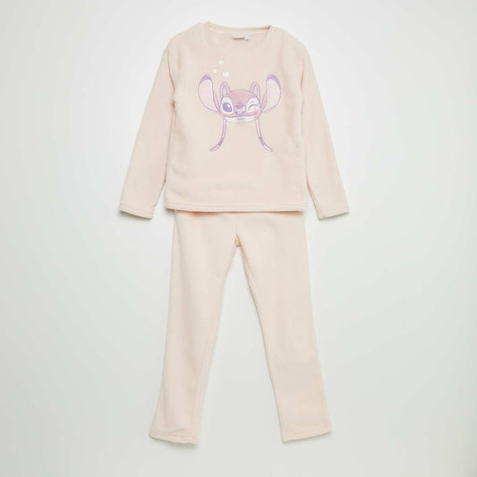 'Stitch' fleece pyjama set - Two-piece set PINK