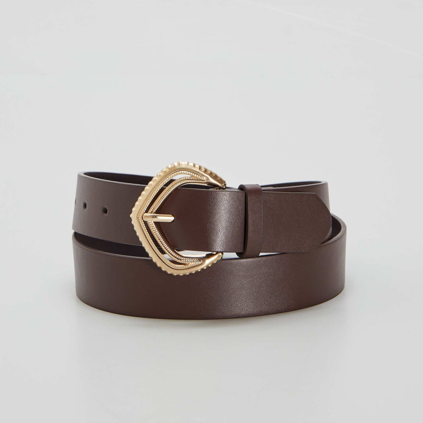 Smooth belt with stylish buckle RED