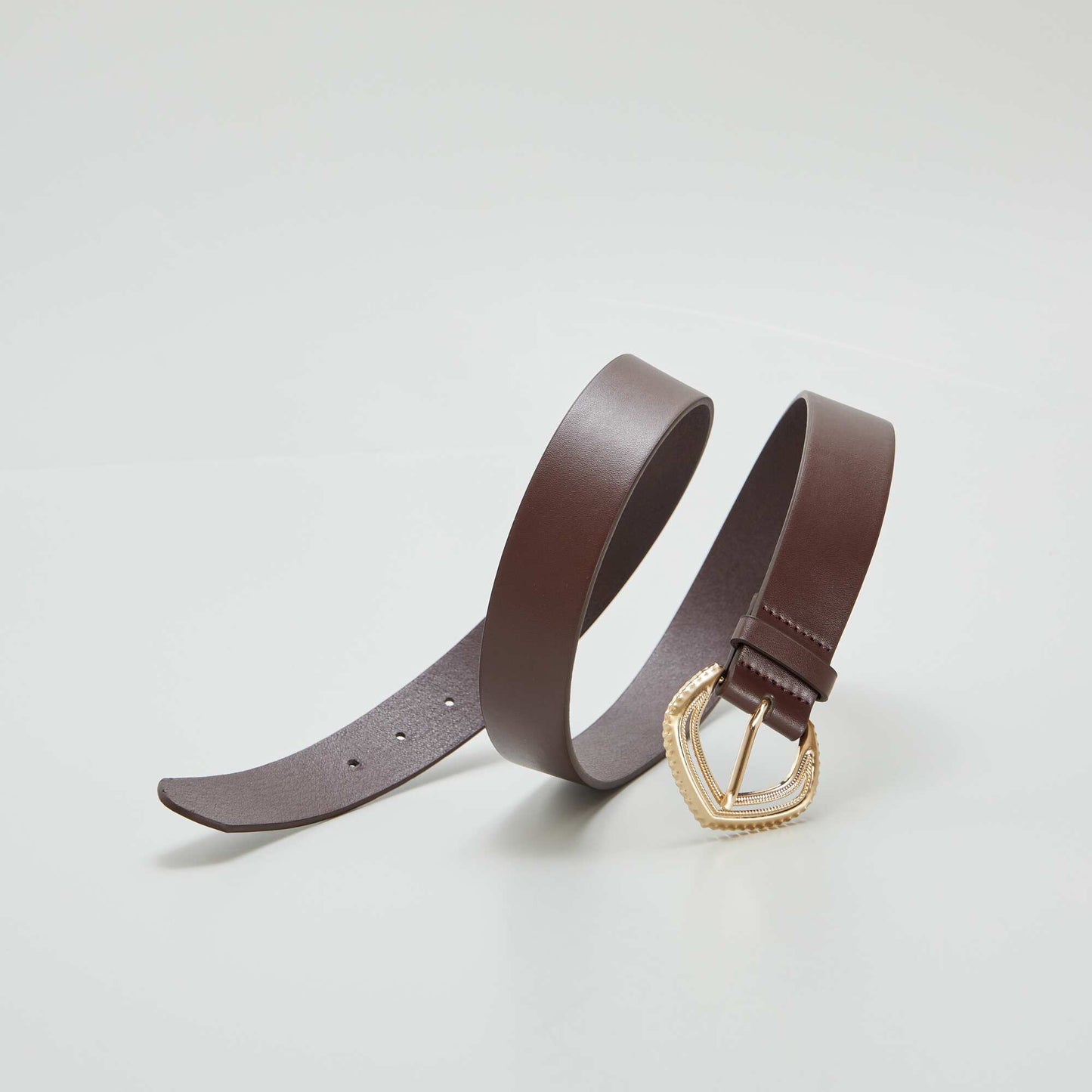 Smooth belt with stylish buckle RED