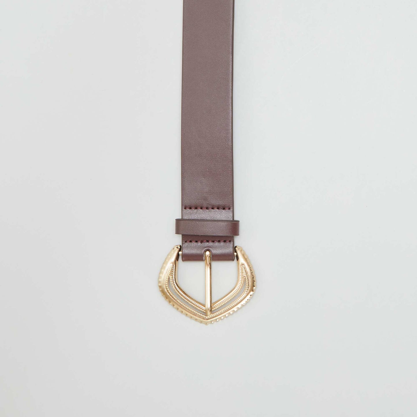 Smooth belt with stylish buckle RED