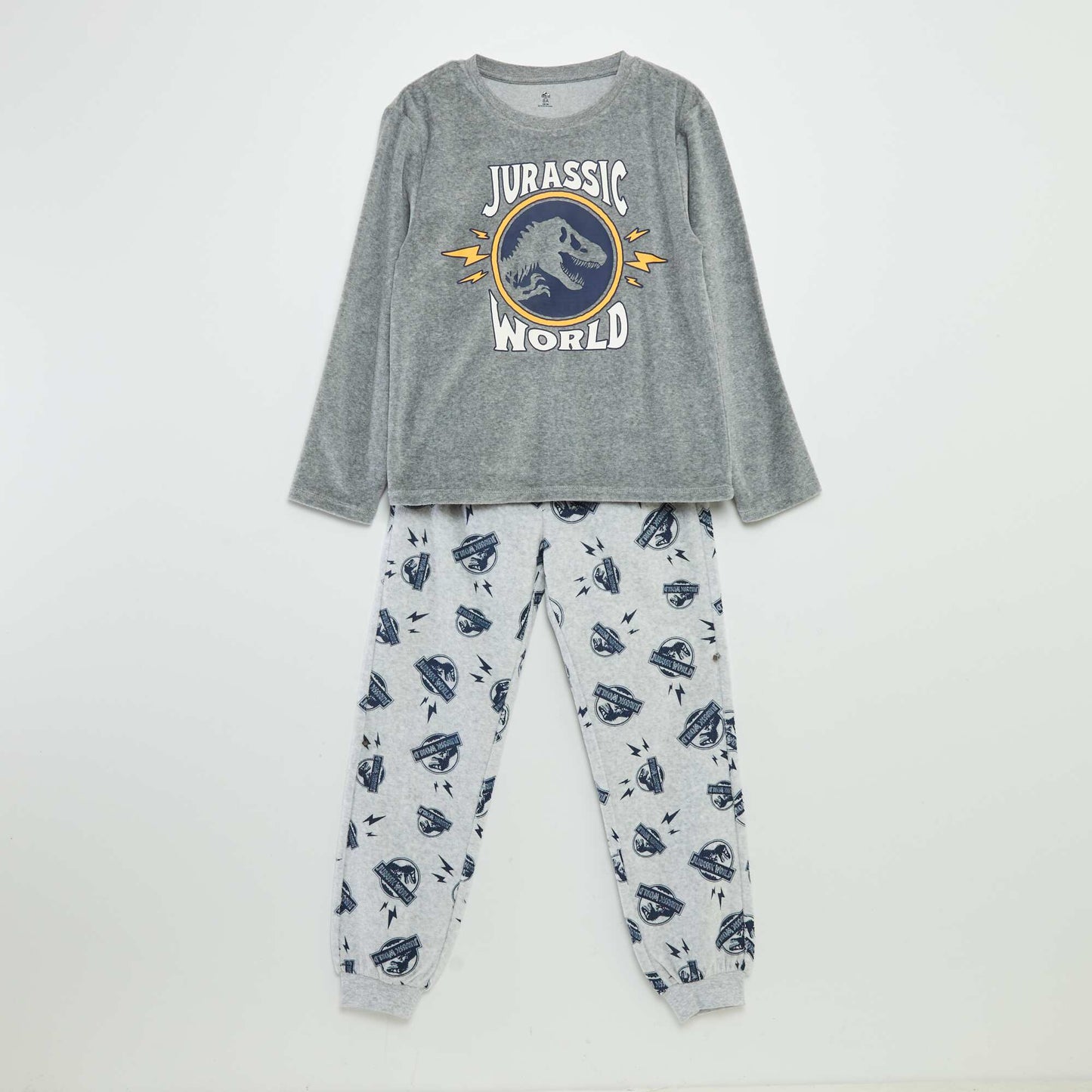 Jurassic World velour pyjamas - 2-piece set GREY