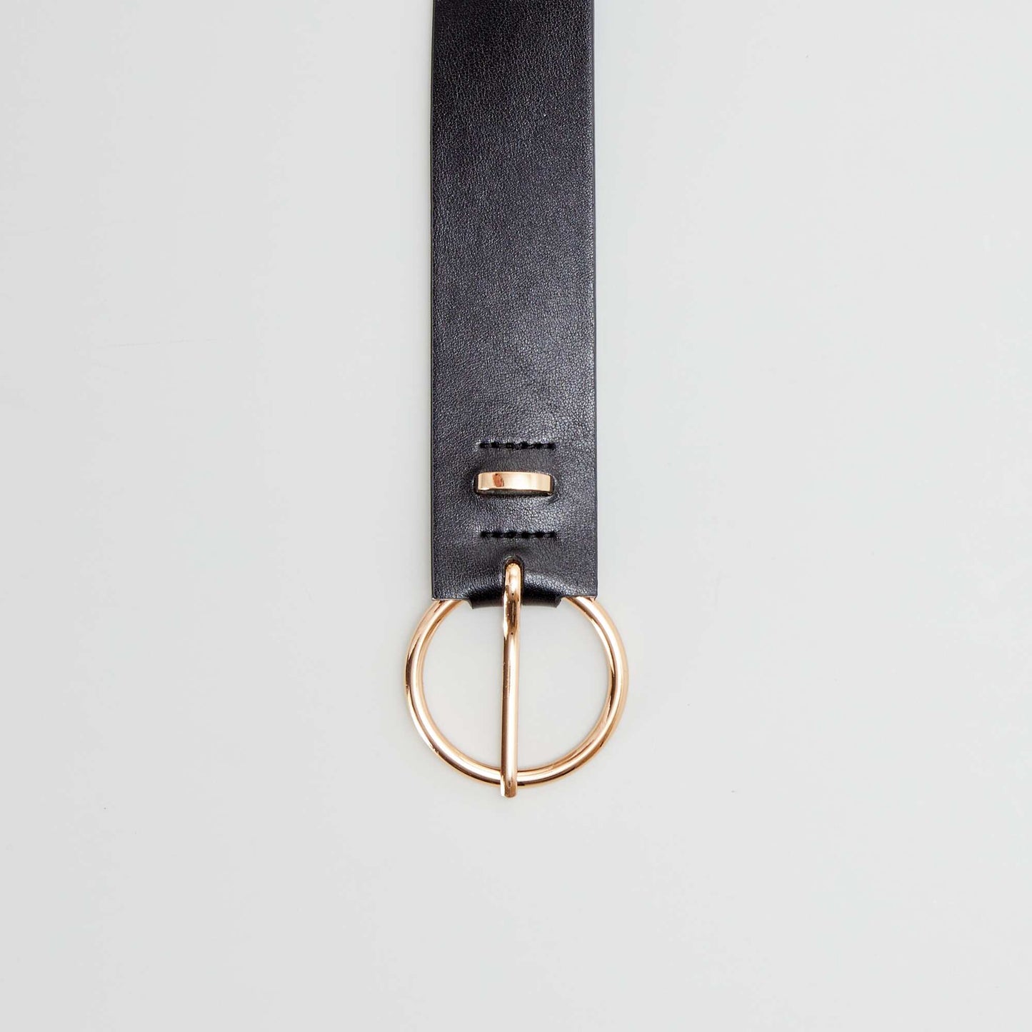 Plain wide belt BLACK