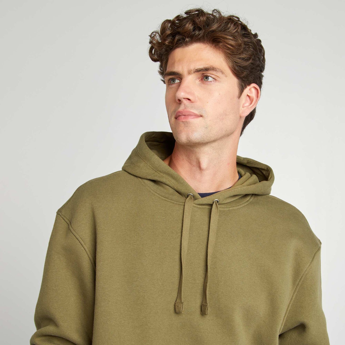 Plain hoodie KHAKI