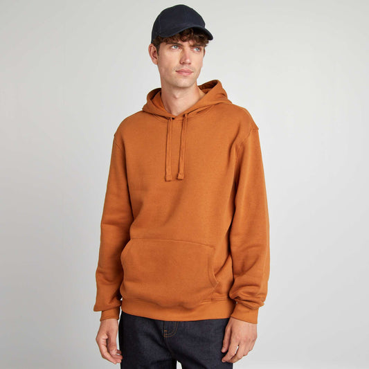 Plain hoodie BROWN