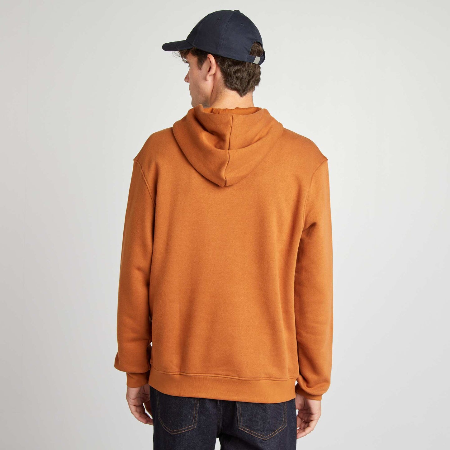 Plain hoodie BROWN