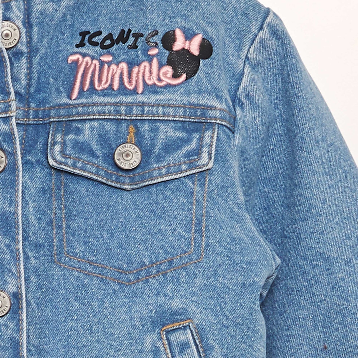 Denim and Sherpa 'Minnie' jacket BLUE