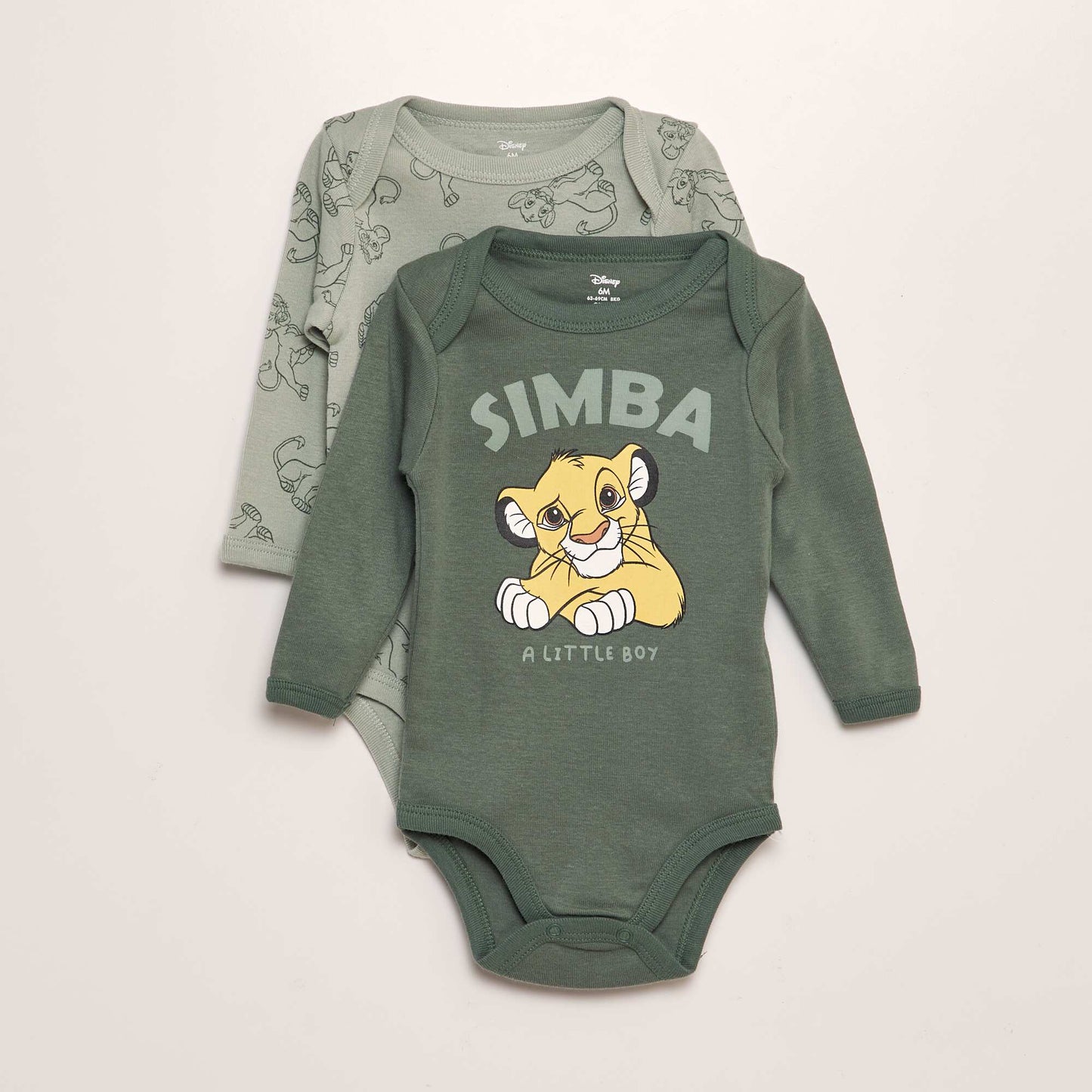 Disney jersey bodies - pack of 2 GREEN