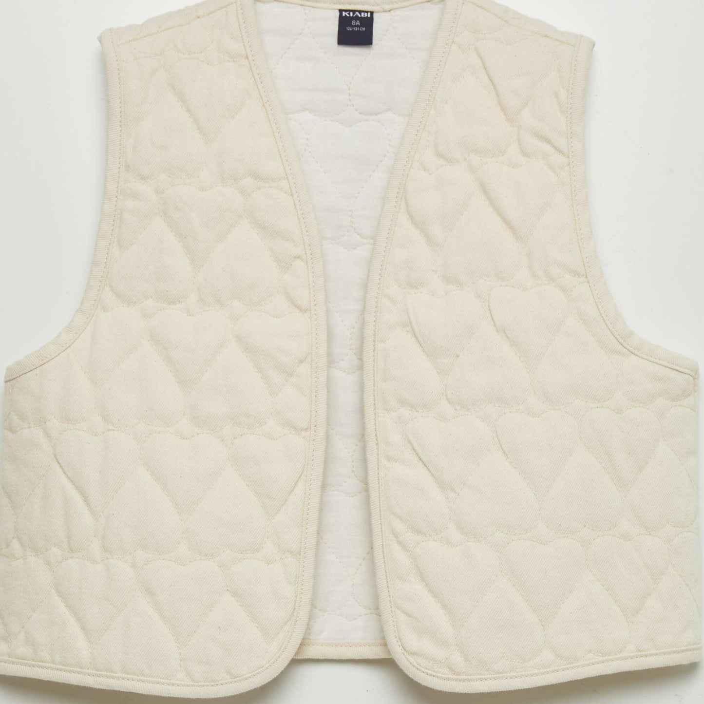 Heart-shaped quilted bodywarmer WHITE