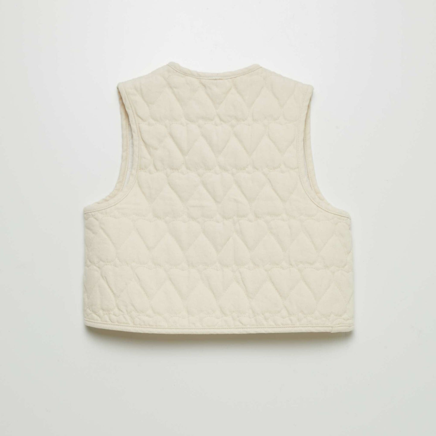 Heart-shaped quilted bodywarmer WHITE