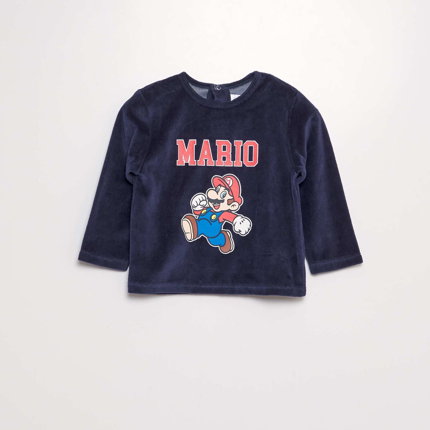 'Mario' velour pyjama set - 2-piece set BLUE