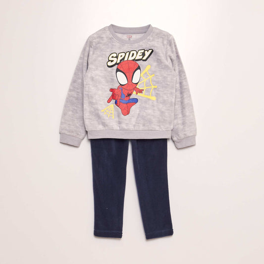 'Spiderman' fleece pyjama set - 2-piece set GREY