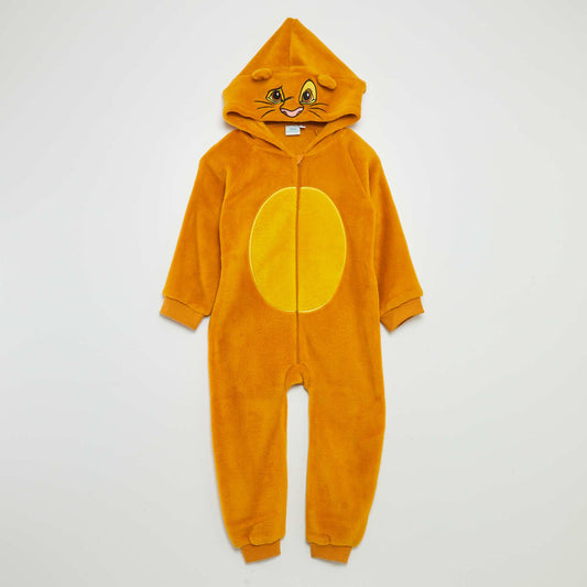 'Lion King' fleece sleep onesie BEIGE