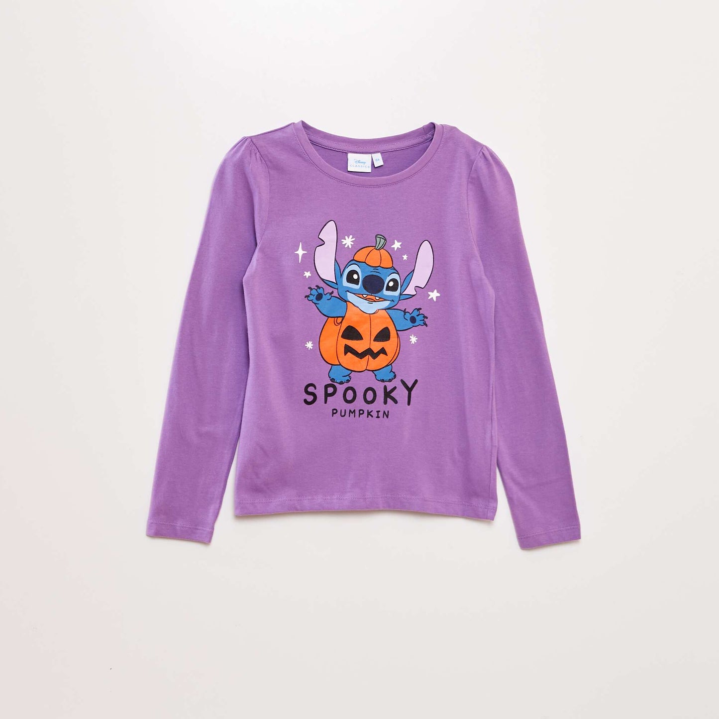 Disney Stitch long-sleeved T-shirt - Halloween PURPLE