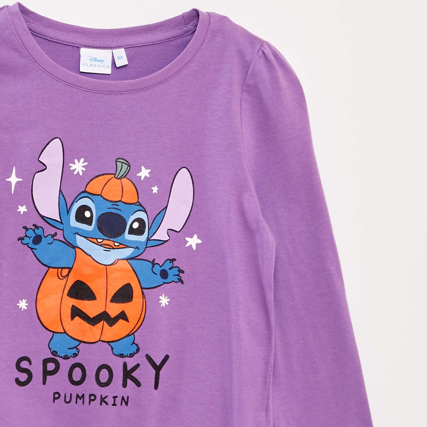 Disney Stitch long-sleeved T-shirt - Halloween PURPLE