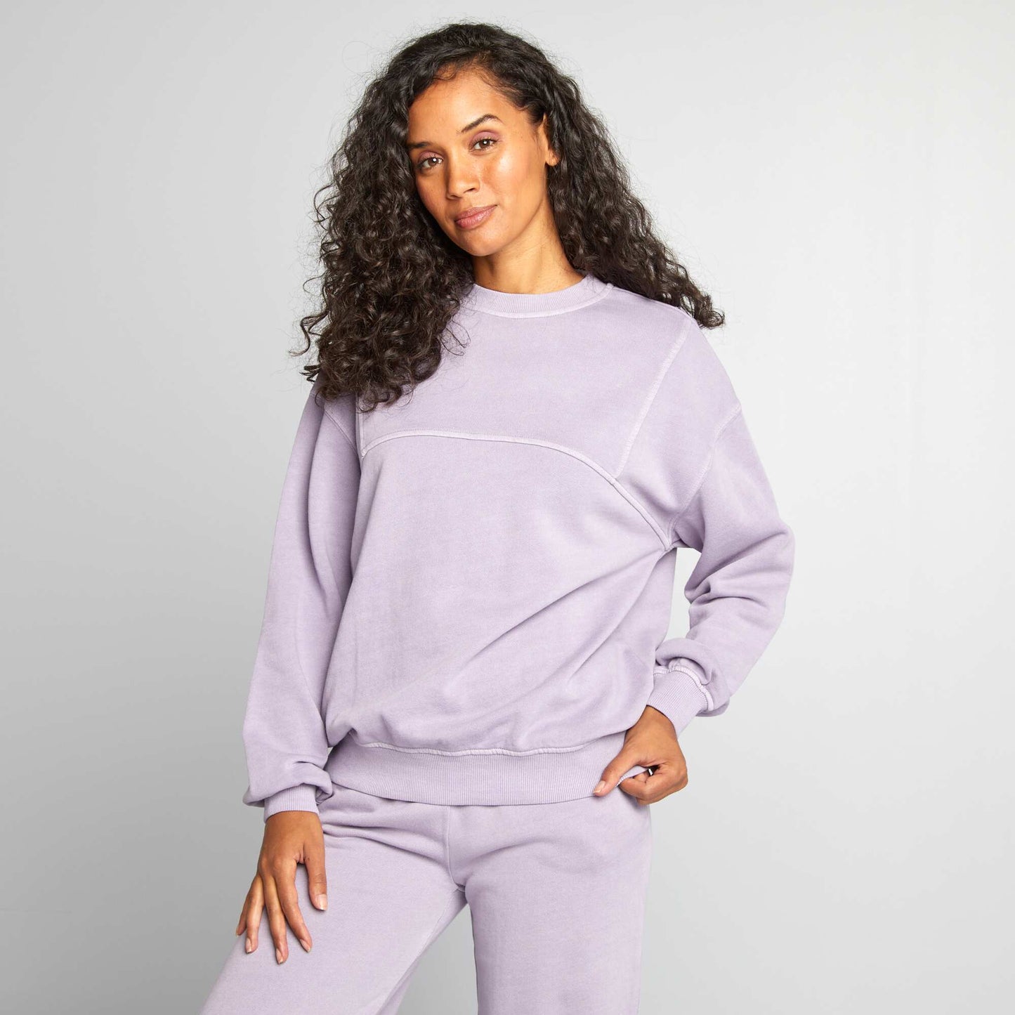 Plain sweatshirt PURPLE