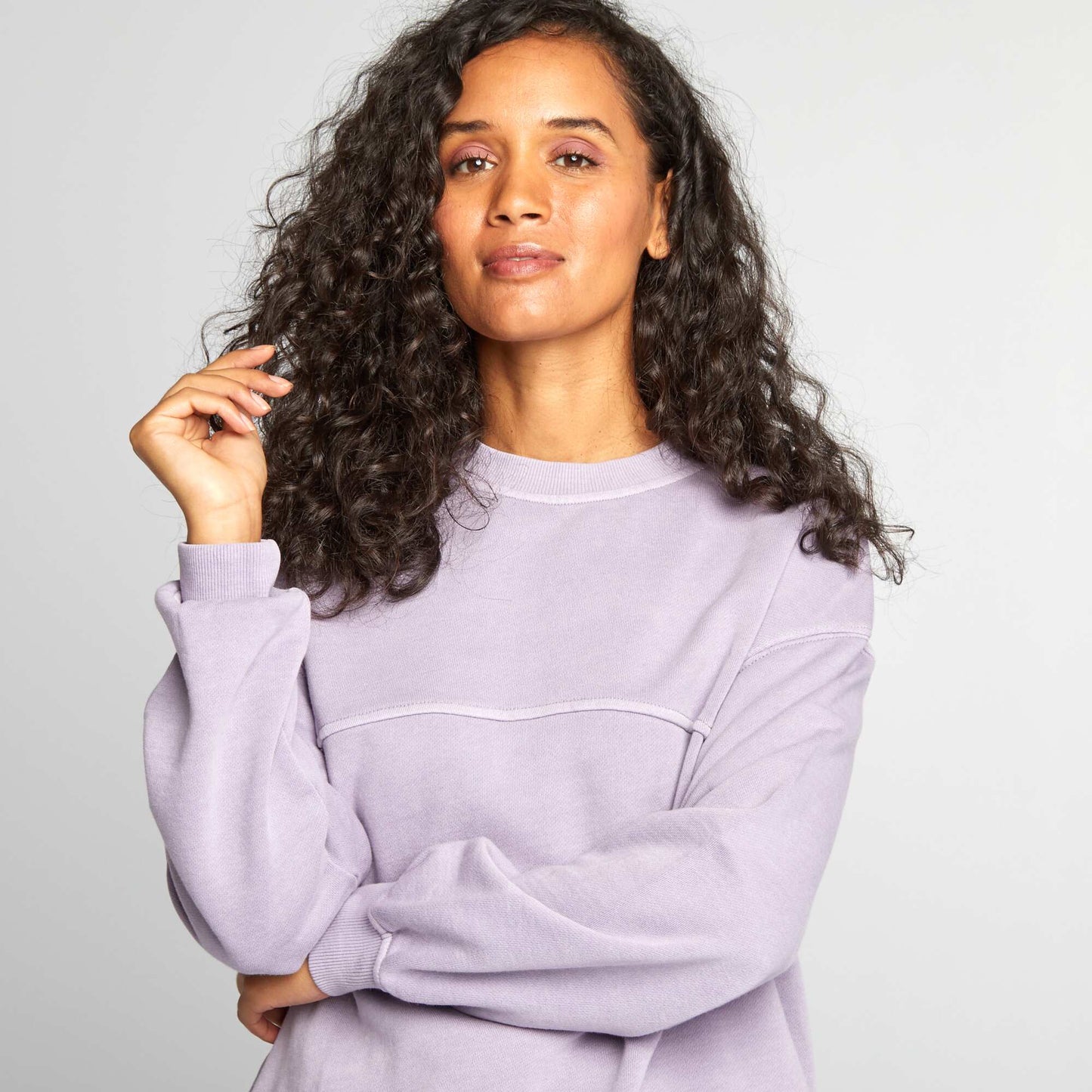 Plain sweatshirt PURPLE