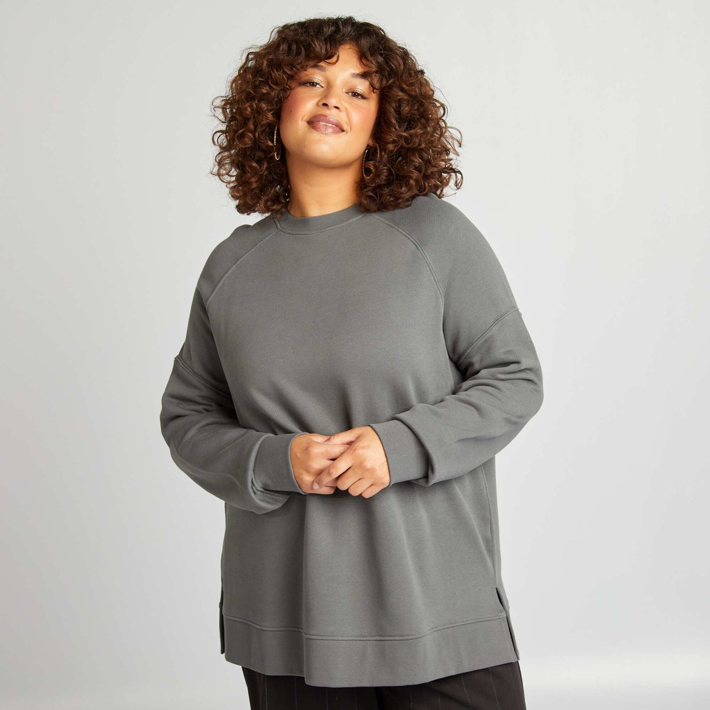 Sweatshirt fabric sweater GREY