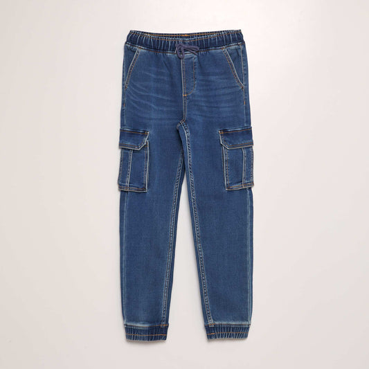 Multi-pocket trousers BLUE