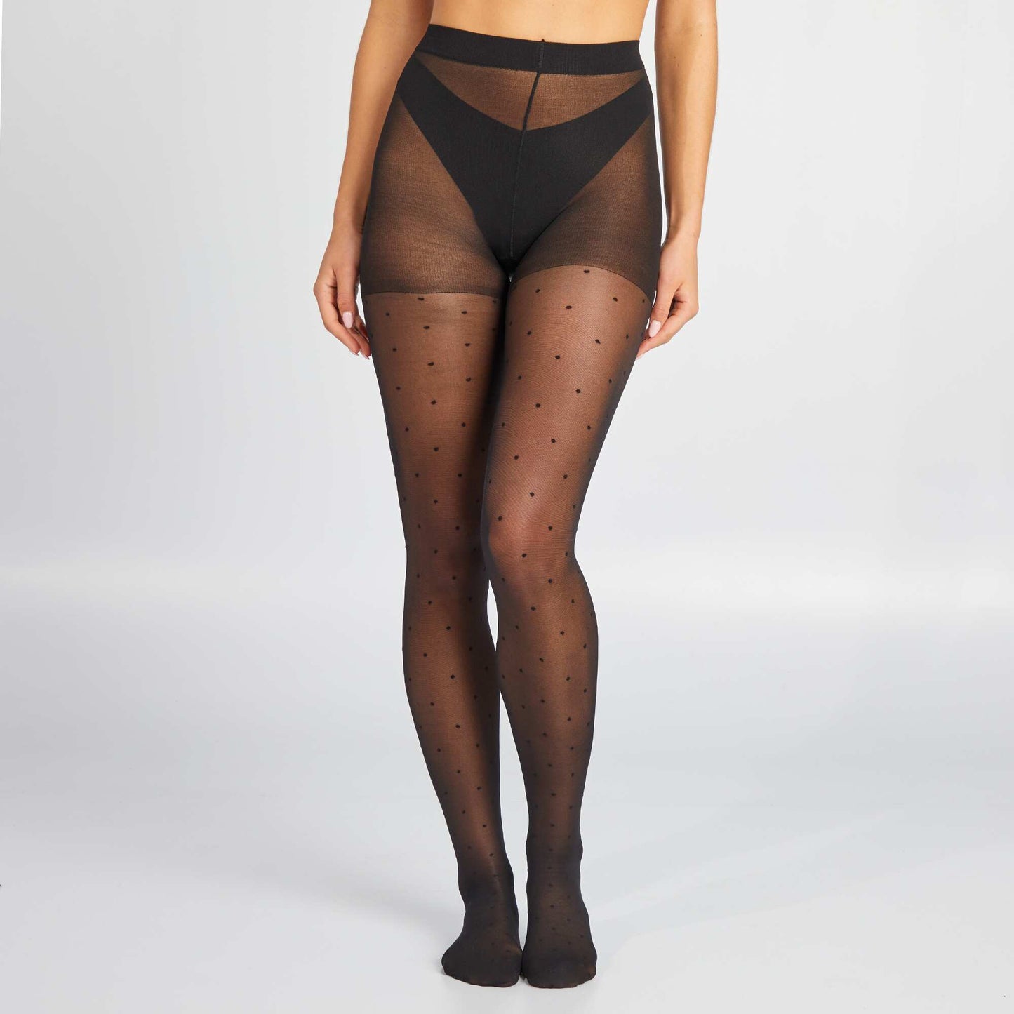 Dotted tights - 30D black